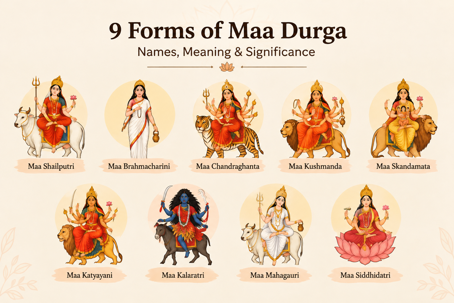 Navratri 2026: 9 Forms of Maa Durga and Their Astrological Significance